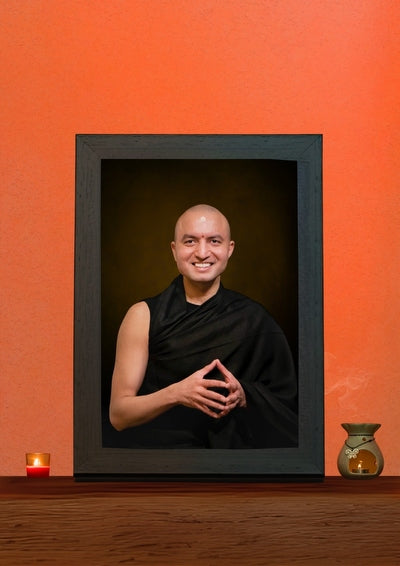 Om Swami ji in Black Robes
